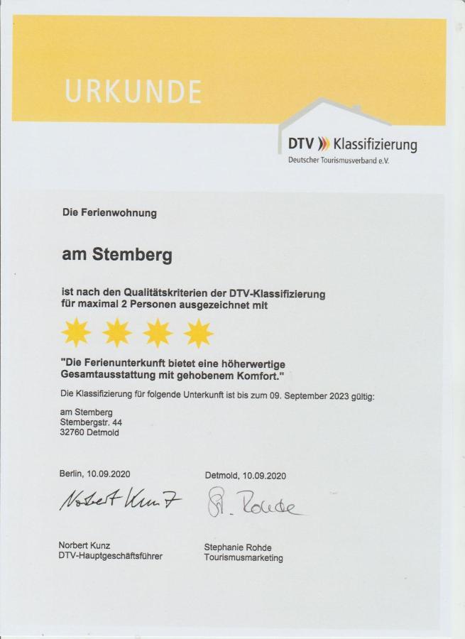 Ferienwohnung Am Stemberg Detmold Exterior foto
